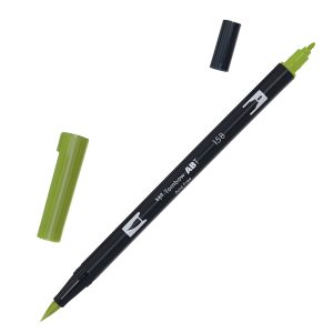 Pennarello Dual Brush 158 - dark olive - Tombow - immagine 1