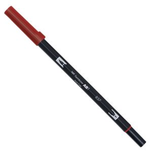 Pennarello Dual Brush 837 - wine red- Tombow - immagine 2