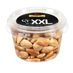 Mandorle pelate tostate e salate - in bicchiere - 120 gr - Mister Nut - immagine 1