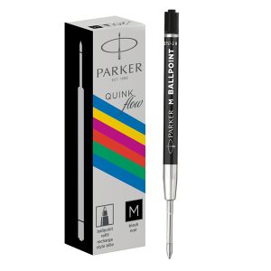 Refill sfera Quinkflow - punta media - plastica - nero - Parker - immagine 1