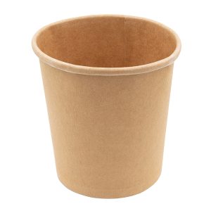 Bowl per zuppe monouso - 480 ml - cartoncino - avana - Signor Bio - conf. 25 pezzi - immagine 1