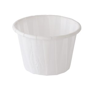 Coppetta porta salse monouso in carta - 30 ml - bianco - Signor Bio - conf. 250 pezzi - immagine 1