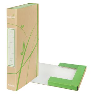 Cartella progetti con elastico Oxford Green - 22 x 30 cm - dorso 40 mm - avana - Esselte - immagine 1