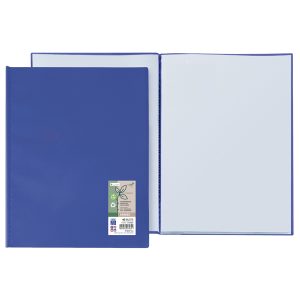 Portalistini Ermes - PP riciclato - 22 x 30 cm - 40 buste - blu - Sei Rota - immagine 1
