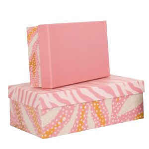 Set scatole regalo - dimensioni assortite - fantasia Breeze - conf. 5 pezzi - immagine 2