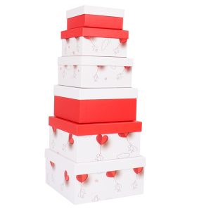 Set scatole regalo - dimensioni assortite - fantasia Charmed - conf. 6 pezzi - immagine 1