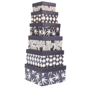 Set scatole regalo - dimensioni assortite - fantasia Faith - conf. 6 pezzi - immagine 1