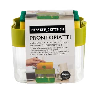 Dispenser detersivo stoviglie ProntoPiatti - con spugna abrasiva - 350 ml - Perfetto - immagine 1