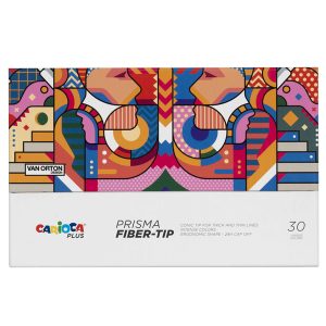 Pennarello Prisma - punta 3,7 mm - colori assortiti - Carioca Plus - conf. 30 pezzi - immagine 1