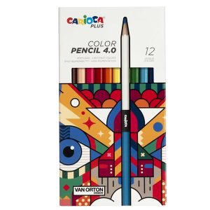 Matita colorata Color Pencil 4.0 - mina 4 mm - colori assortiti - Carioca Plus - conf. 12 pezzi - immagine 1