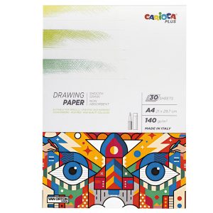 Album disegno matita - A4 - 140 gr - 30 fogli - Carioca Plus - immagine 1