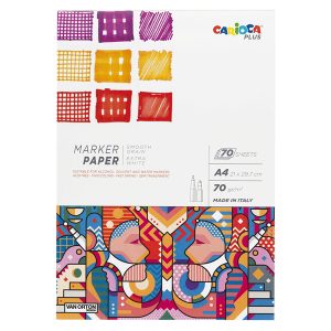 Album disegno pennarello - A4 - 70 gr - 50 fogli - Carioca Plus - immagine 1