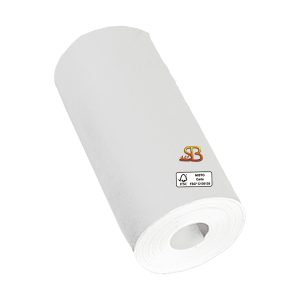 Rotolo per calcolatrici - 57 mm x 9 m - diametro esterno 30 mm - senza anima - 60 gr - carta neutra - Sabacart - blister 12 pezzi - immagine 1