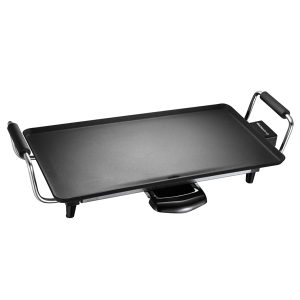 Piastra antiaderente Atena - 43 x 23 cm - 2000 W - nero - Melchioni - immagine 1