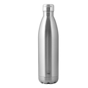 Borraccia termica - 750 ml - acciaio - colore naturale - immagine 1