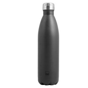 Borraccia termica - 750 ml - acciaio - grigio scuro - immagine 1
