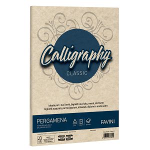 Carta Calligraphy Pergamena - A4 - 190 gr - sabbia 02 - Favini - conf. 250 fogli - immagine 1