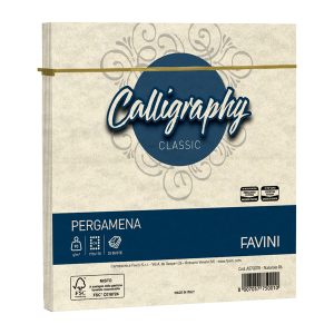 Busta Calligraphy Pergamena -  170 x 170 mm - 90 gr - naturale 06 - Favini - conf. 25 pezzi - immagine 1