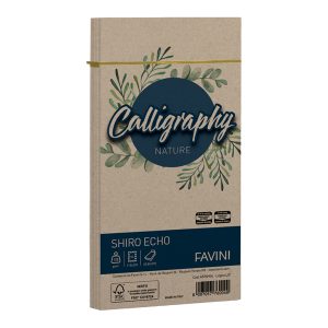 Busta Calligraphy Shiro Eco -  110 x 220 mm - 120 gr - legno - Favini - conf. 25 pezzi - immagine 1