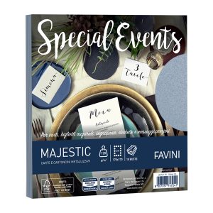 Busta Special Events - 170 x 170 mm - 120 gr - argento - Favini - conf. 10 buste - immagine 1
