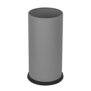 Portaombrelli Steel - con vaschetta interna - diametro 24 cm - H 49 cm - 22 L - acciaio - grigio - Stilcasa - immagine 1