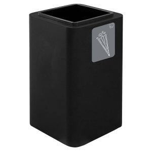 Portaombrelli Cubo - 38 x 38 x 65 cm - acciaio - nero - Stilcasa - immagine 1