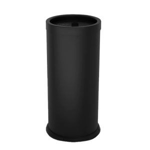 Posacenere autoestinguente coperto da terra -  diametro 31 cm -  H 72 cm - nero - Stilcasa - immagine 1