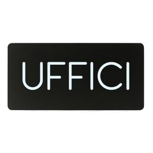 Pittogramma adesivo - Uffici - 32,5 x 16 cm - PVC - nero/bianco - Stilcasa - immagine 1