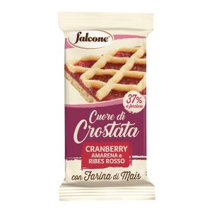 Cuor di crostata cranberry, amarena e ribes rosso - 60 gr - Falcone - immagine 1