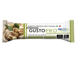 Barretta proteica GustoPro - cioccolato al latte/pistacchio - 40 gr - Falco - immagine 1