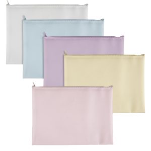 Busta con zip Bubble - 31,5 x 24,5 cm - EVA - colori pastello assortiti - Sei Rota - immagine 1