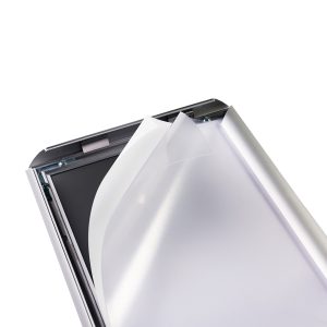 Espositore con cornice a scatto - alluminio - da pavimento - A4 - Durable - immagine 2