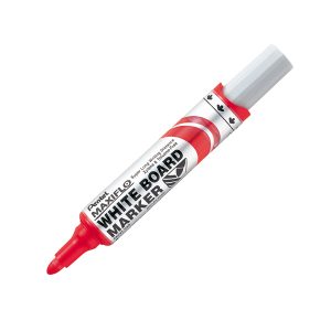 Marcatore per lavagne MaxiFlo - punta conica 6 mm - rosso - Pentel - immagine 1