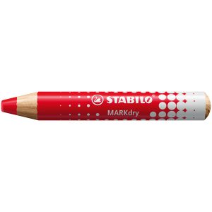 Matitoni MARKdry per lavagne - con temperino e panno microfibra - Stabilo - astuccio 4 pezzi - immagine 4