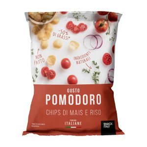 Chips di mais e riso al pomodoro - 70 gr - Snack Italy - immagine 1