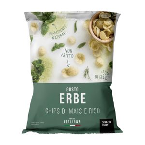 Chips di mais e riso alle erbe mediterranee - 70 gr - Snack Italy - immagine 1