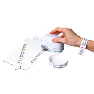 Braccialetti E-mark - 19 x 250 mm -10 et/fg - 10 fogli - bianco - Colop - immagine 2