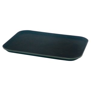 Vassoio rettangolare antiscivolo - 25 x 35 cm - PP - nero - Leone - immagine 1