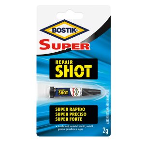 Colla istantanea Super Repair Shot - 2 gr - trasparente - Bostik - immagine 1