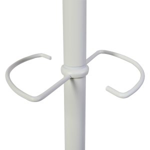 Appendiabiti a 6 ganci Music + 3 miniganci 175cm - bianco/legno - Alba - immagine 4