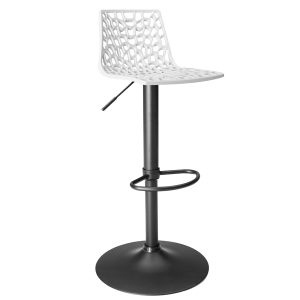 Sgabello Spider Gas  - Nero opaco/bianco - Grandsoleil - immagine 1