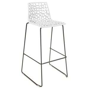 Sgabello Spider Fix  - Nero opaco/bianco - Grandsoleil - immagine 1