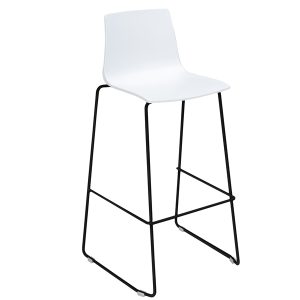 Sgabello Imola Fix  - Nero opaco/bianco - Grandsoleil - immagine 1