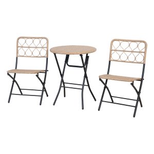 Salotto Maui - polyrattan naturale - Garden Friend - set 3 elementi - immagine 1