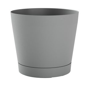 Vaso Orione - 26 L - diametro 38 cm - grigio nebbia - TeraPlast - immagine 1