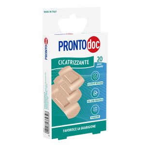 Cerotto cicatrizzante - con acido ialuronico - misure assortite - ProntoDoc - conf. 20 pezzi - immagine 1
