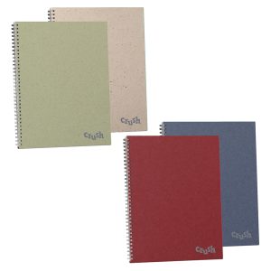 Maxiquaderno spiralato Crush - spiralato sul lato lungo - A4 - 1 rigo - 60 fogli - 80 gr - colori assortiti - Favini - immagine 1