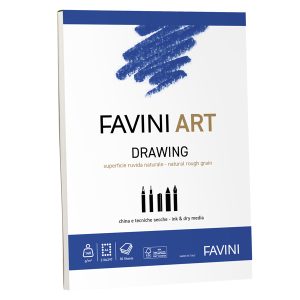 Blocco collato Drawing - A4 - 140 gr - 30 fogli  - Favini Art - immagine 1
