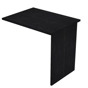 Allungo reversibile dx/sx per scrivanie Easy - 80 x 60 cm - con fianchi pannello - Nero venato - Artexport - immagine 1