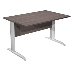 Scrivania lineare Easy - 160 x 80 x 72 cm - Frassino toscano/grigio alluminio - Artexport - immagine 1